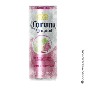 Corona Tropical - Hard Seltzer de Limón y Toronja 355 ml