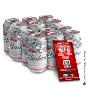 Ticket Budweiser + 12 Budweiser Lata - 355ml