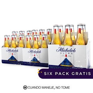 Caja + six-pack gratis de Michelob Botella - 355 ml